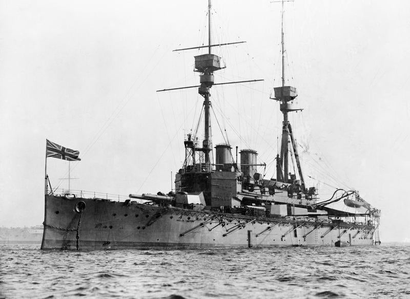 HMS Agamemnon (1906) Royal Navy  Lord Nelson class pre dreadnought battleship Photo Print or Framed Print - Hampshire Prints