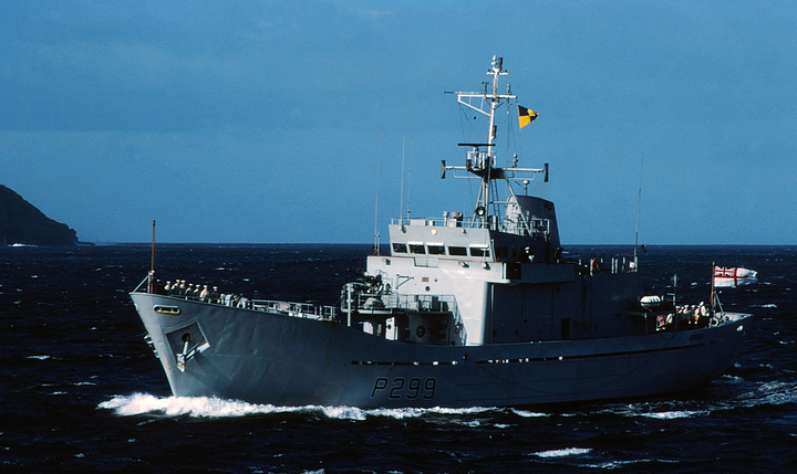 HMS Orkney P299 Royal Navy Island class Patrol Vessel Photo Print or Framed Photo Print - Hampshire Prints