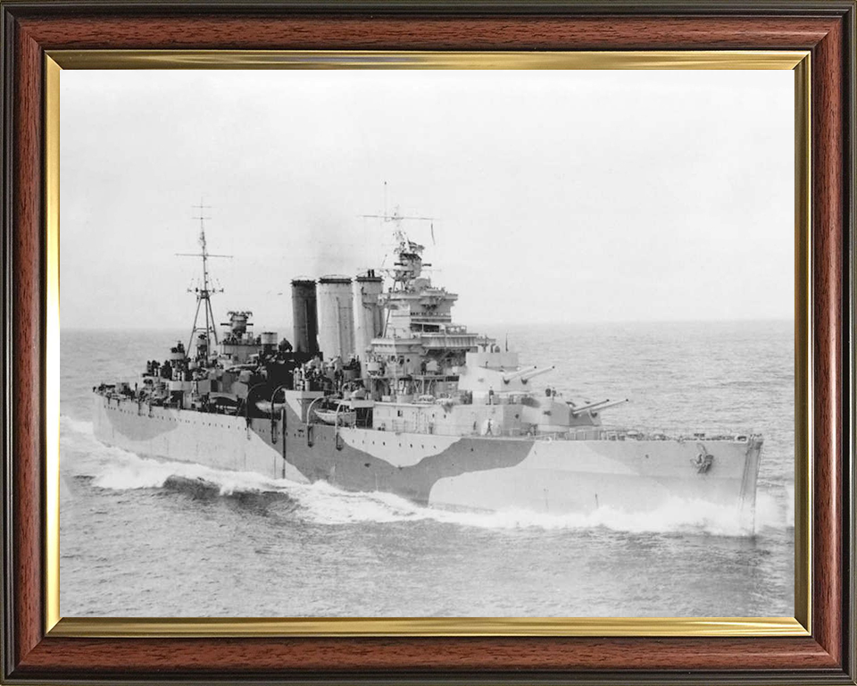 HMS Devonshire (39) Royal Navy County class heavy cruiser Photo Print or Framed Print - Hampshire Prints