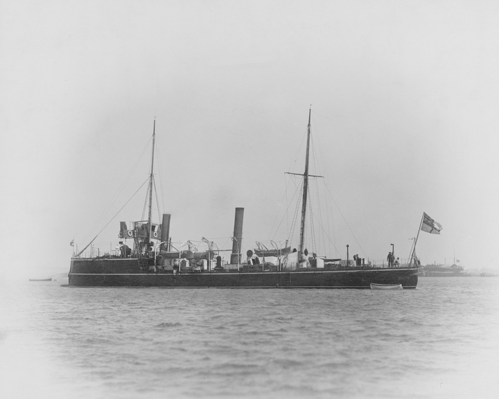 HMS Karrakatta (1889) Royal Navy Sharpshooter class torpedo gunboat Photo Print or Framed Print - Hampshire Prints