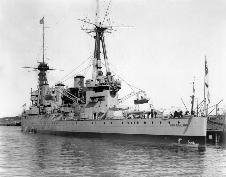 HMS New Zealand (1911) Royal Navy Indefatigable class battlecruiser Photo Print or Framed Photo Print - Hampshire Prints