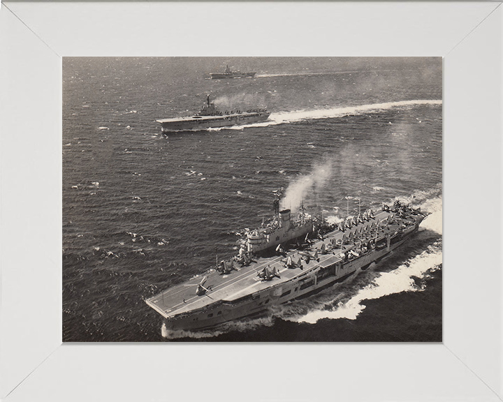 HMS Ark Royal R09 and HMS Bulwark R08 aircraft carriers Photo Print or Framed Print - Hampshire Prints