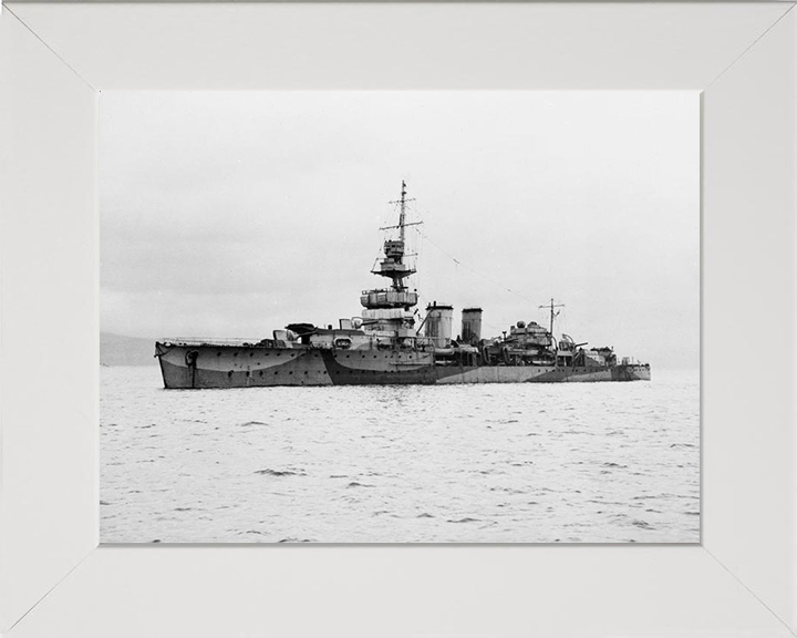 HMS Cardiff D58 Royal Navy C class light cruiser Photo Print or Framed Photo Print - Hampshire Prints