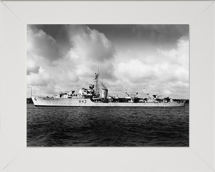 HMS Comus R43 Royal Navy C class destroyer Photo Print or Framed Print - Hampshire Prints