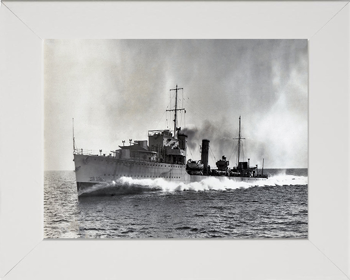 HMS Diamond H22 Royal Navy D Class destroyer Photo Print or Framed Print - Hampshire Prints