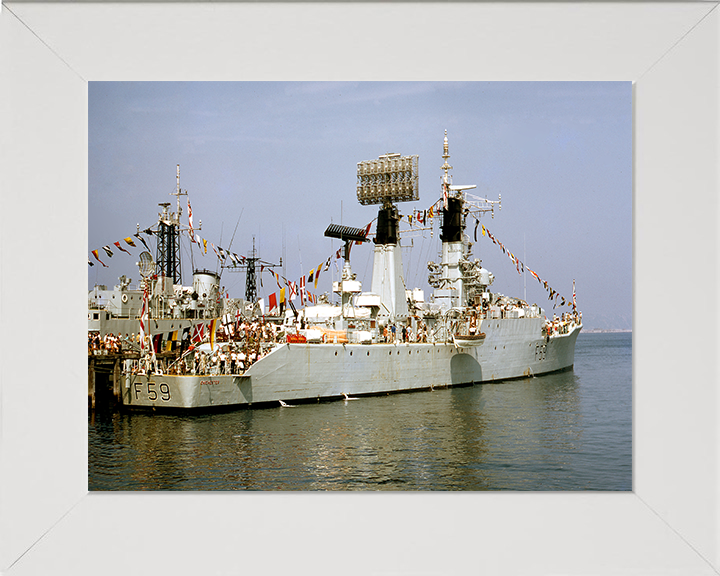 HMS Chichester F59 Royal Navy Salisbury class Frigate Photo Print or Framed Print - Hampshire Prints