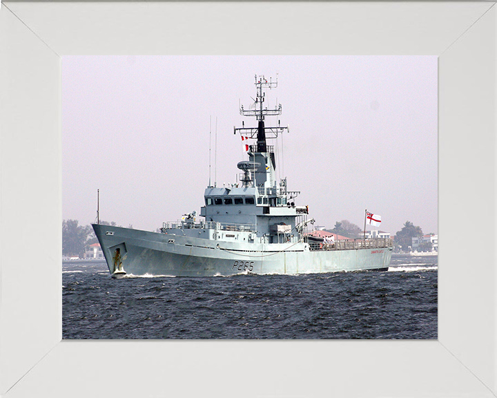 HMS Dumbarton Castle P265 Royal Navy Castle class patrol vessel Photo Print or Framed Print - Hampshire Prints