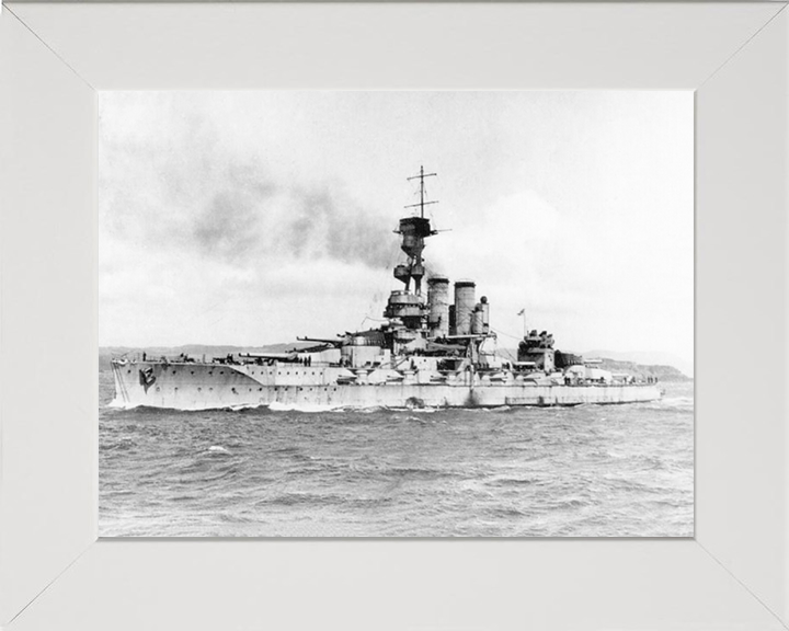 HMS Erin (1911) Royal Navy dreadnought battleship Photo Print or Framed Print - Hampshire Prints