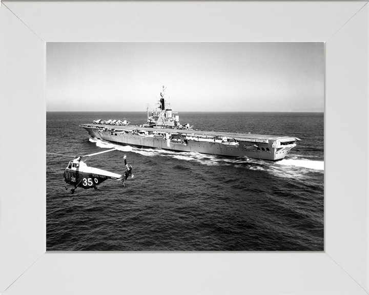 HMS Centaur R06 Royal Navy Centaur class light fleet carrier Photo Print or Framed Print - Hampshire Prints