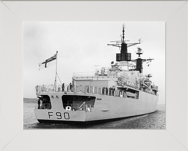 HMS Brilliant F90 Royal Navy Type 22 Frigate Photo Print or Framed Print - Hampshire Prints