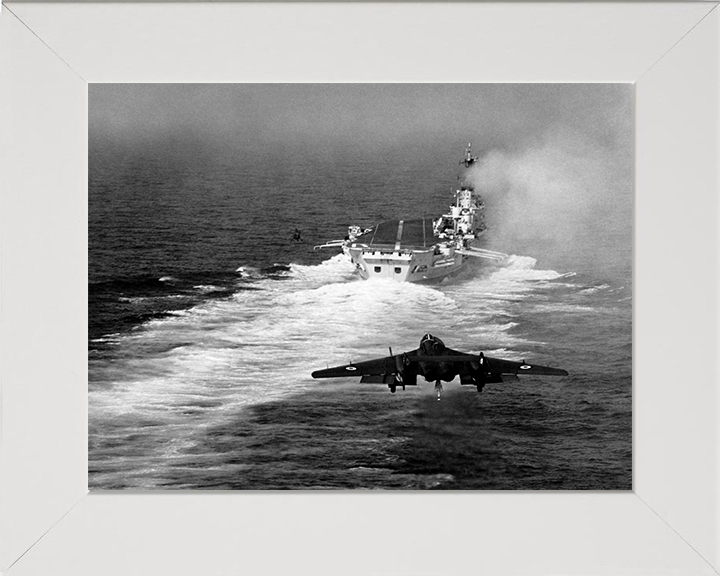 HMS Ark Royal R09 Royal Navy Audacious class aircraft carrier Photo Print or Framed Print - Hampshire Prints