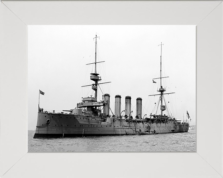 HMS Argyll (1904) Royal Navy Devonshire class armoured cruiser Photo Print or Framed Print - Hampshire Prints