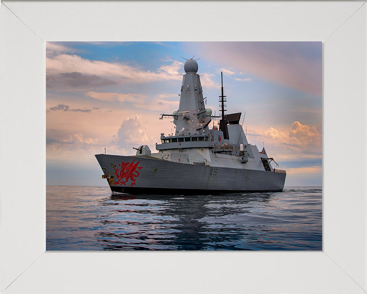 HMS Dragon D35 Royal Navy type 45 Destroyer Photo Print or Framed Print - Hampshire Prints