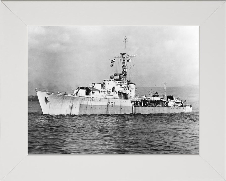 HMS Chevron R51 Royal Navy C class destroyer Photo Print or Framed Print - Hampshire Prints