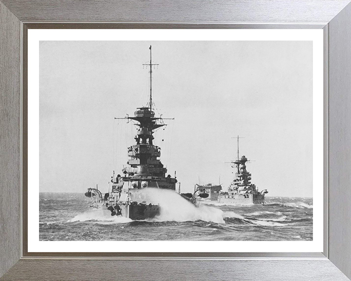 HMS Barham (04) Royal Navy Queen Elizabeth class battleship Photo Print or Framed Print - Hampshire Prints