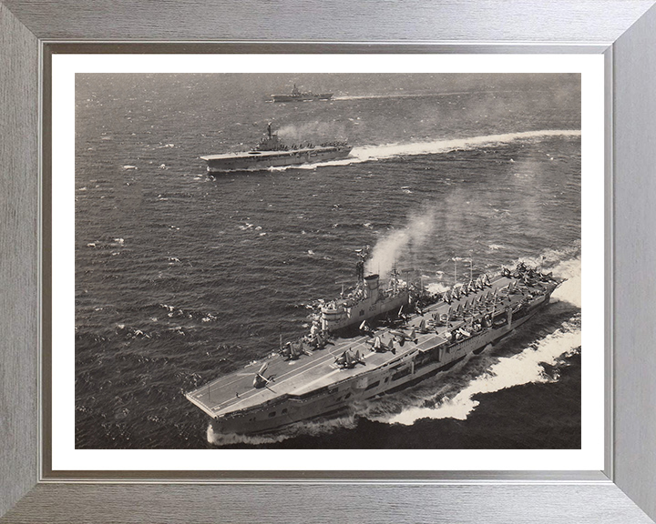 HMS Ark Royal R09 and HMS Bulwark R08 aircraft carriers Photo Print or Framed Print - Hampshire Prints