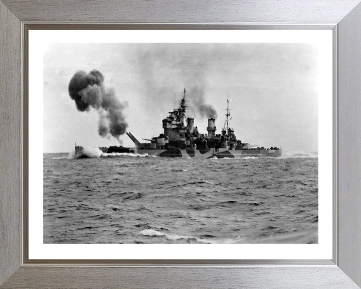 HMS Anson 79 Royal Navy King George V class battleship Photo Print or Framed Print - Hampshire Prints