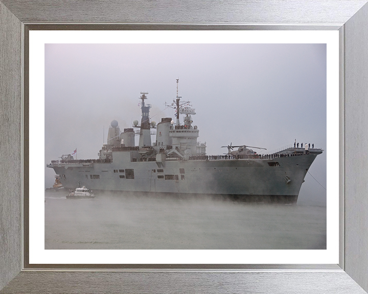 HMS Ark Royal R07 Royal Navy Invincible class aircraft carrier Photo Print or Framed Print - Hampshire Prints