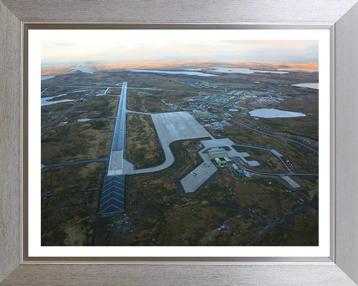 RAF Mount Pleasant Airport Falkland Islands Aerial Photo Print or Framed Photo Print - Hampshire Prints