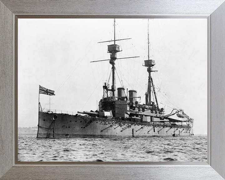 HMS Agamemnon (1906) Royal Navy Lord Nelson class pre dreadnought battleship Photo Print or Framed Print - Hampshire Prints