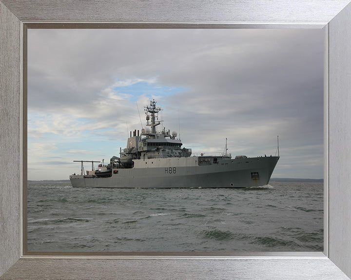 HMS Enterprise H88 Royal Navy hydrographic survey vessel Photo Print or Framed Print - Hampshire Prints