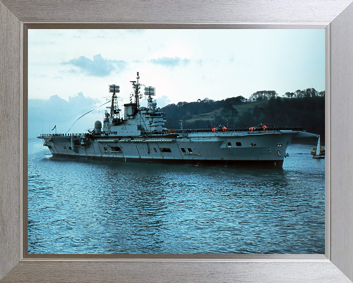 HMS Ark Royal R09 Royal Navy Audacious class aircraft carrier Photo Print or Framed Print - Hampshire Prints