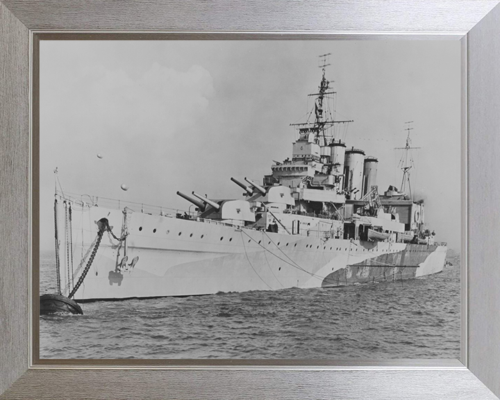 HMS Cumberland (57) Royal Navy County class heavy cruiser Photo Print or Framed Print - Hampshire Prints