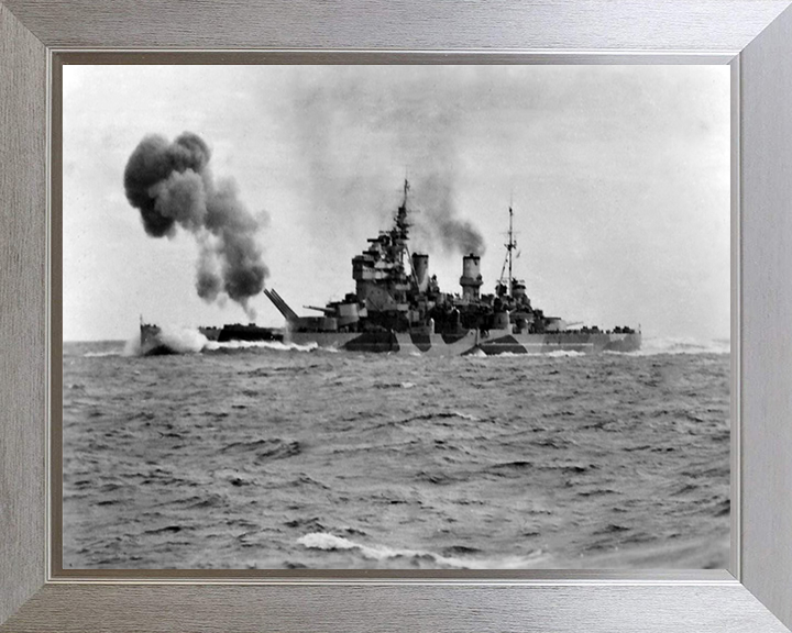 HMS Anson 79 Royal Navy King George V class battleship Photo Print or Framed Print - Hampshire Prints