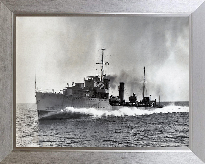 HMS Diamond H22 Royal Navy D Class destroyer Photo Print or Framed Print - Hampshire Prints