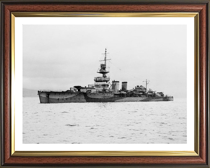 HMS Cardiff D58 Royal Navy C class light cruiser Photo Print or Framed Photo Print - Hampshire Prints