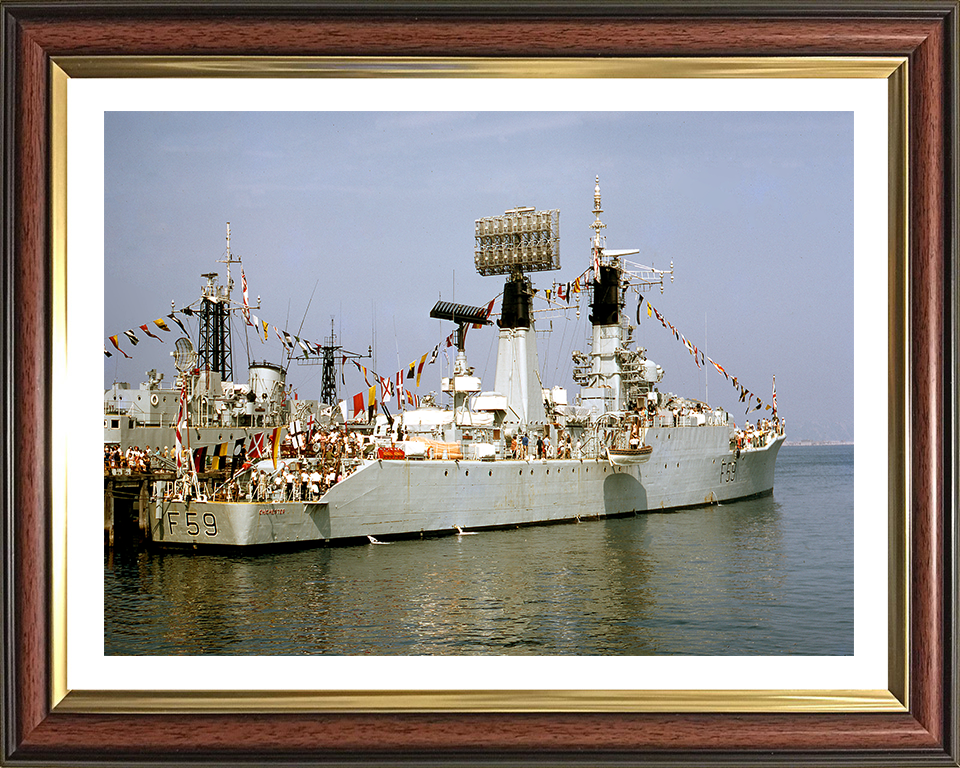 HMS Chichester F59 Royal Navy Salisbury class Frigate Photo Print or Framed Print - Hampshire Prints