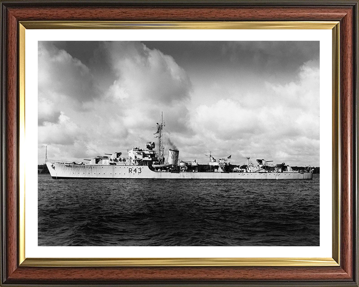 HMS Comus R43 Royal Navy C class destroyer Photo Print or Framed Print - Hampshire Prints