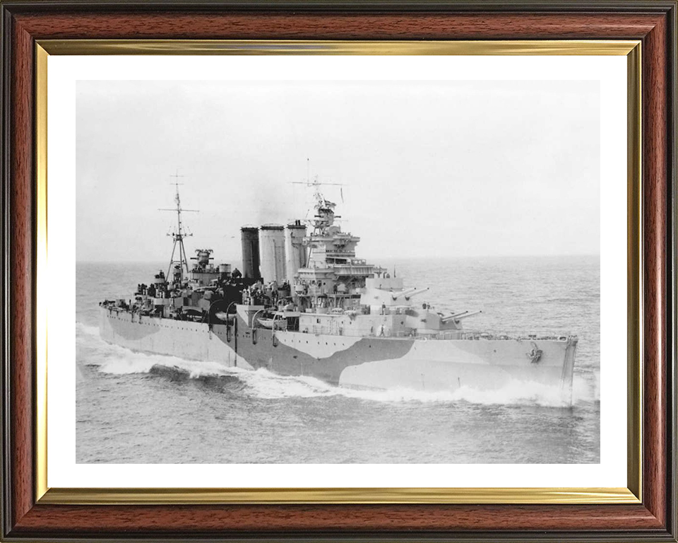 HMS Devonshire (39) Royal Navy County class heavy cruiser Photo Print or Framed Print - Hampshire Prints