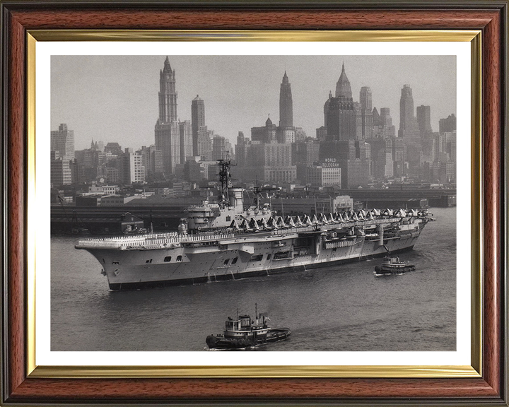 HMS Ark Royal R09 Royal Navy Audacious class aircraft carrier Photo Print or Framed Print - Hampshire Prints