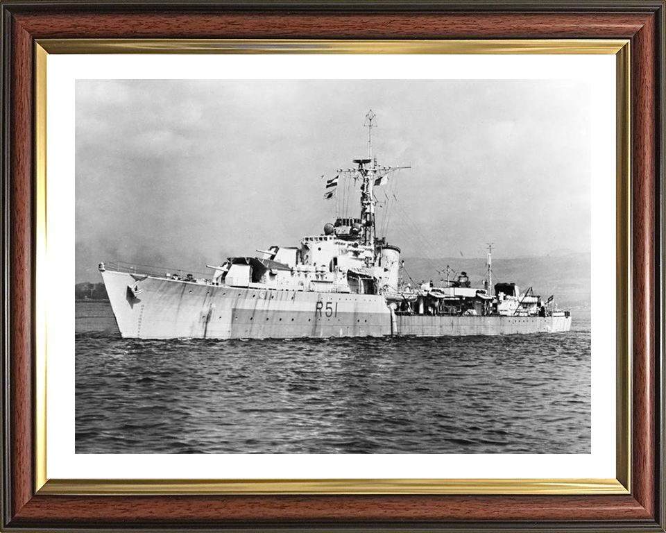 HMS Chevron R51 Royal Navy C class destroyer Photo Print or Framed Print - Hampshire Prints