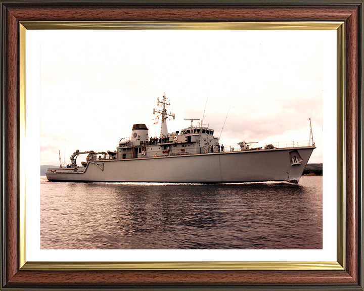 HMS Brecon M29 Royal Navy Hunt class mine countermeasures vessel Photo Print or Framed Print - Hampshire Prints