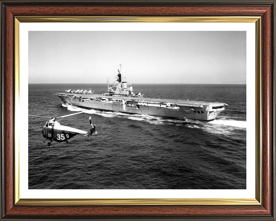 HMS Centaur R06 Royal Navy Centaur class light fleet carrier Photo Print or Framed Print - Hampshire Prints