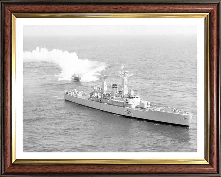 HMS Bacchante F69 Royal Navy Leander class frigate Photo Print or Framed Print - Hampshire Prints