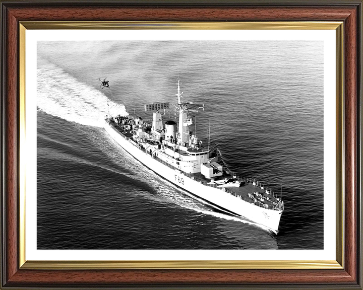 HMS Bacchante F69 Royal Navy Leander class frigate Photo Print or Framed Print - Hampshire Prints