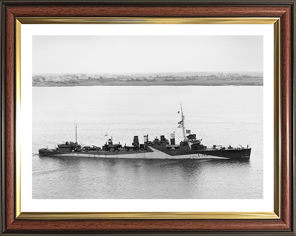 HMS Churchill I45 Royal Navy Town class Destroyer Photo Print or Framed Print - Hampshire Prints