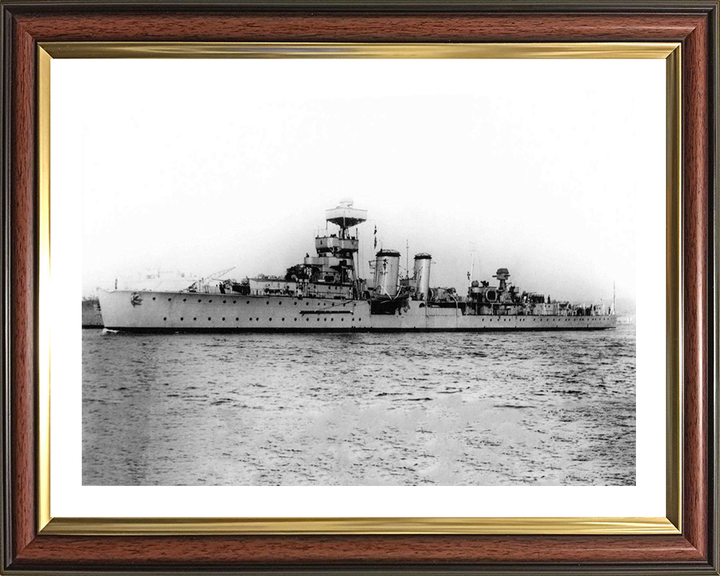 HMS Curlew D42 Royal Navy C class light cruiser Photo Print or Framed Photo Print - Hampshire Prints