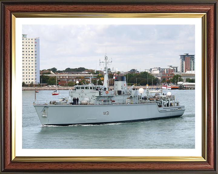 HMS Cattistock M31 Royal Navy Hunt class mine hunter Photo Print or Framed Print - Hampshire Prints