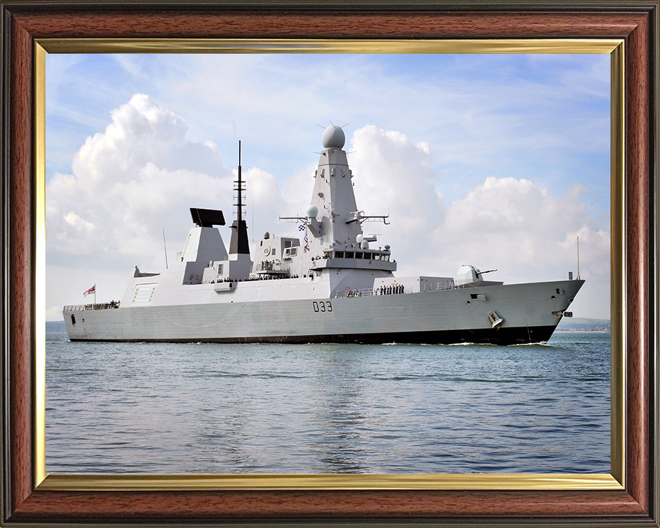 HMS Dauntless D33 Royal Navy Type 45 Destroyer Photo Print or Framed Print - Hampshire Prints