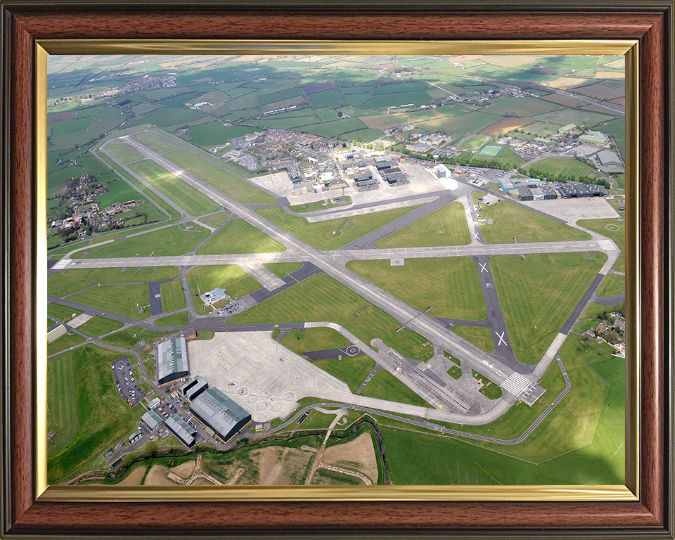 HMS Heron RNAS Yeovilton Aerial Photo Print or Framed Photo Print - Hampshire Prints