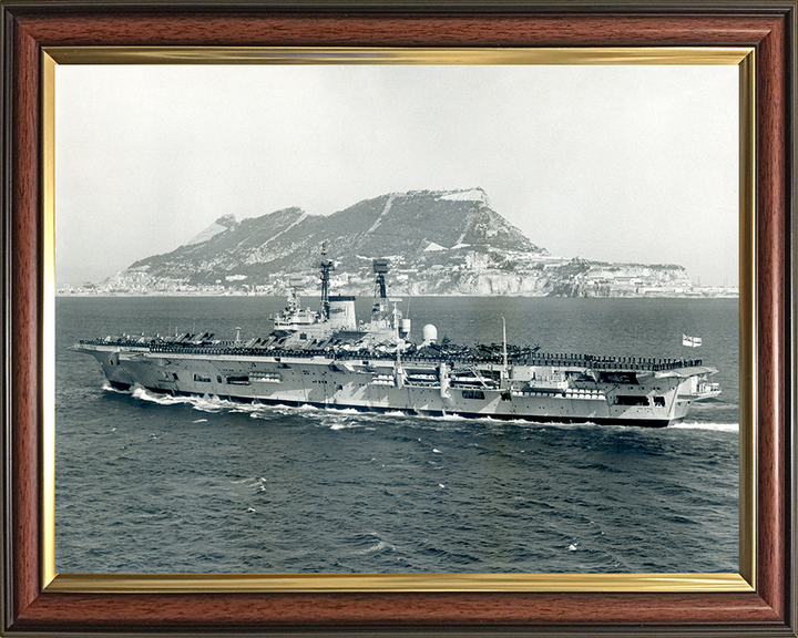 HMS Ark Royal R09 Royal Navy Audacious class aircraft carrier Photo Print or Framed Print - Hampshire Prints