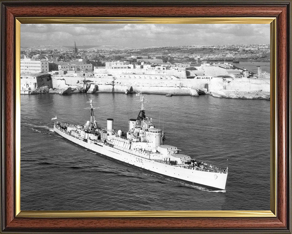 HMS Bermuda (52) Royal Navy Fiji class light cruiser Photo Print or Framed Photo Print - Hampshire Prints