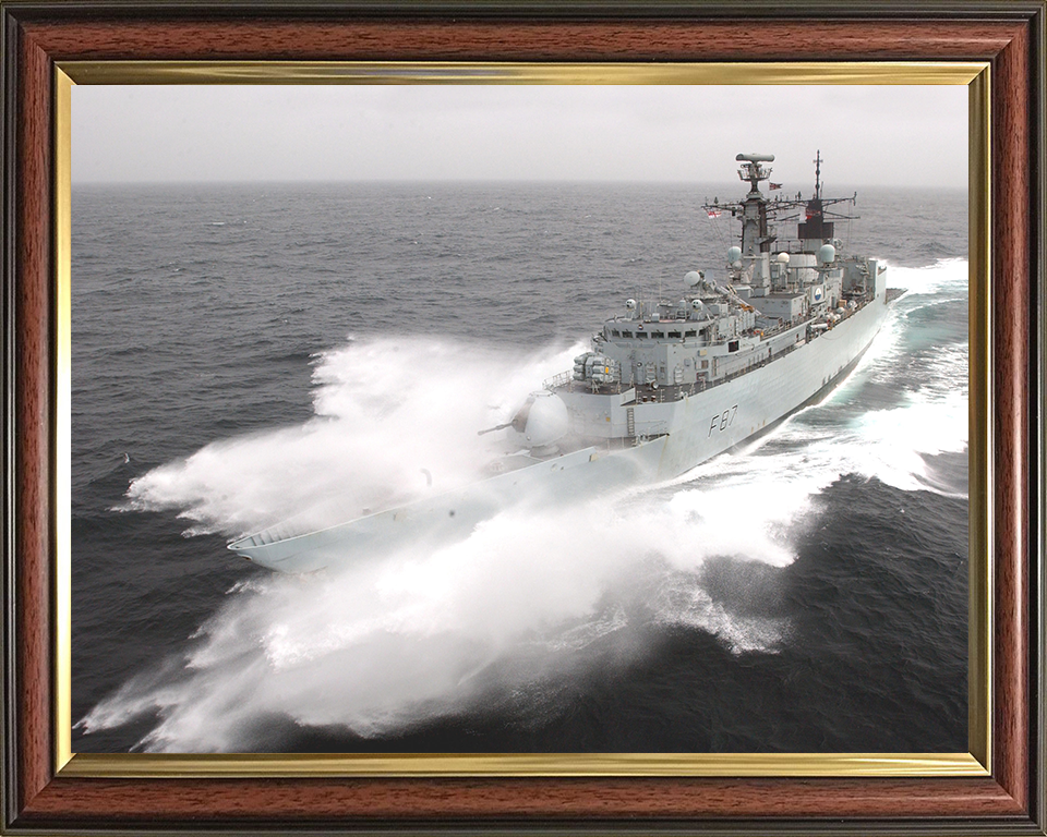 HMS Chatham F87 Royal Navy Type 22 Frigate Photo Print or Framed Print - Hampshire Prints