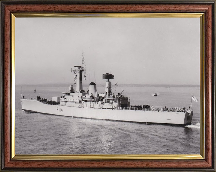 HMS Ajax F114 Royal Navy Leander Class Frigate Photo Print or Framed Print - Hampshire Prints