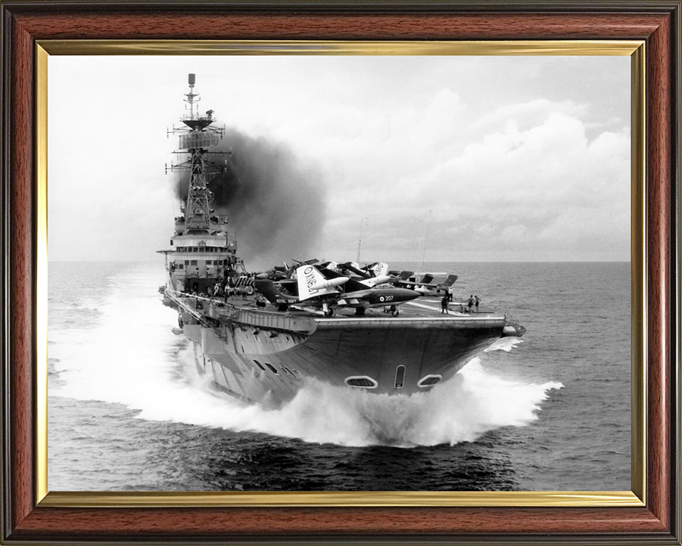 HMS Centaur R06 Royal Navy Centaur class light fleet carrier Photo Print or Framed Print - Hampshire Prints