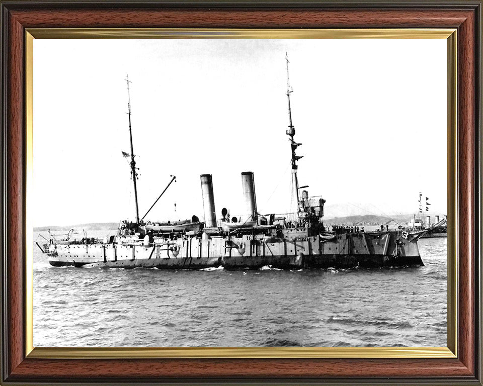 HMS Endymion (1891) Royal Navy Edgar class cruiser Photo Print or Framed Photo Print - Hampshire Prints